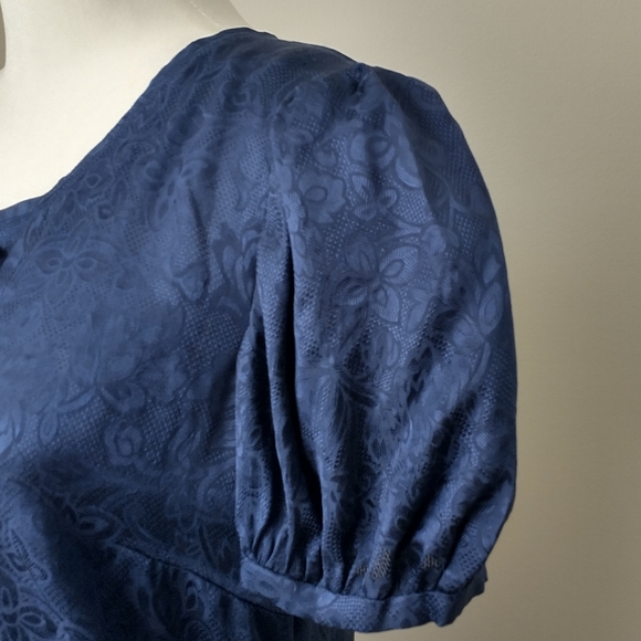 Sandro silk floral brocade beaded dress 1 US S - Picture 7 of 10